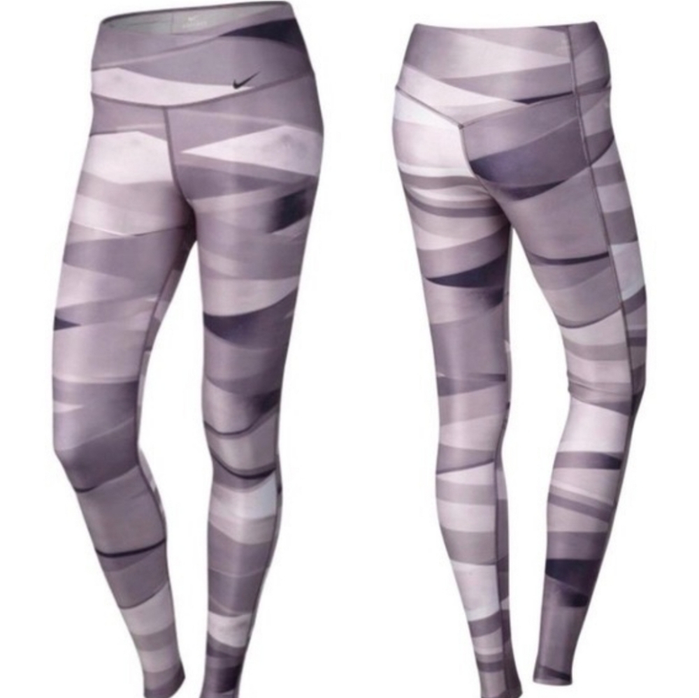 Nike Legend lavender orchid 2.0 pastel ribbon wrap leggings size small